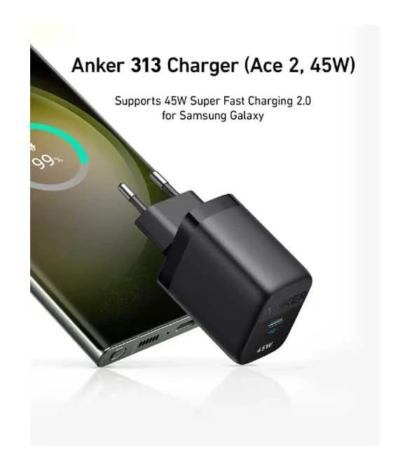Anker 313 Charger 45W A2643G11 - Black