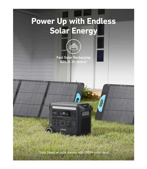 Anker Solix F2600 Portable Power Station A1781211 - Black