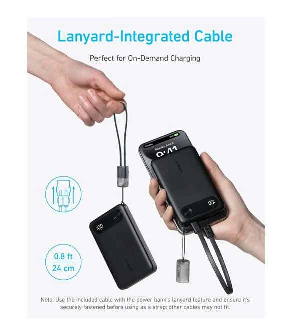 Anker Power Bank (10K-22.5W) A1257H11 - Black