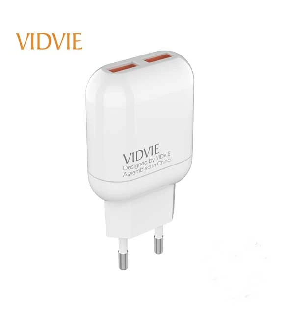 VIDVIE PLE219 2.4A Dual USB With Type C USB Cable