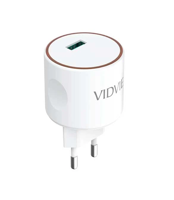 VIDVIE PLE228Q QC15W Wall Charger With USB Cable