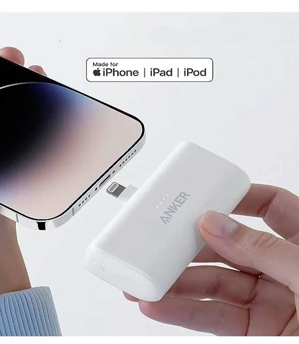 ANKER Portable Charger With Built-in Lightning Connector 5,000mAh