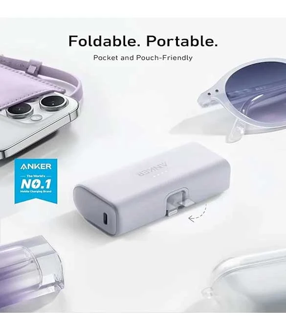 ANKER Portable Charger With Built-in Lightning Connector 5,000mAh