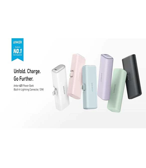 ANKER Portable Charger With Built-in Lightning Connector 5,000mAh