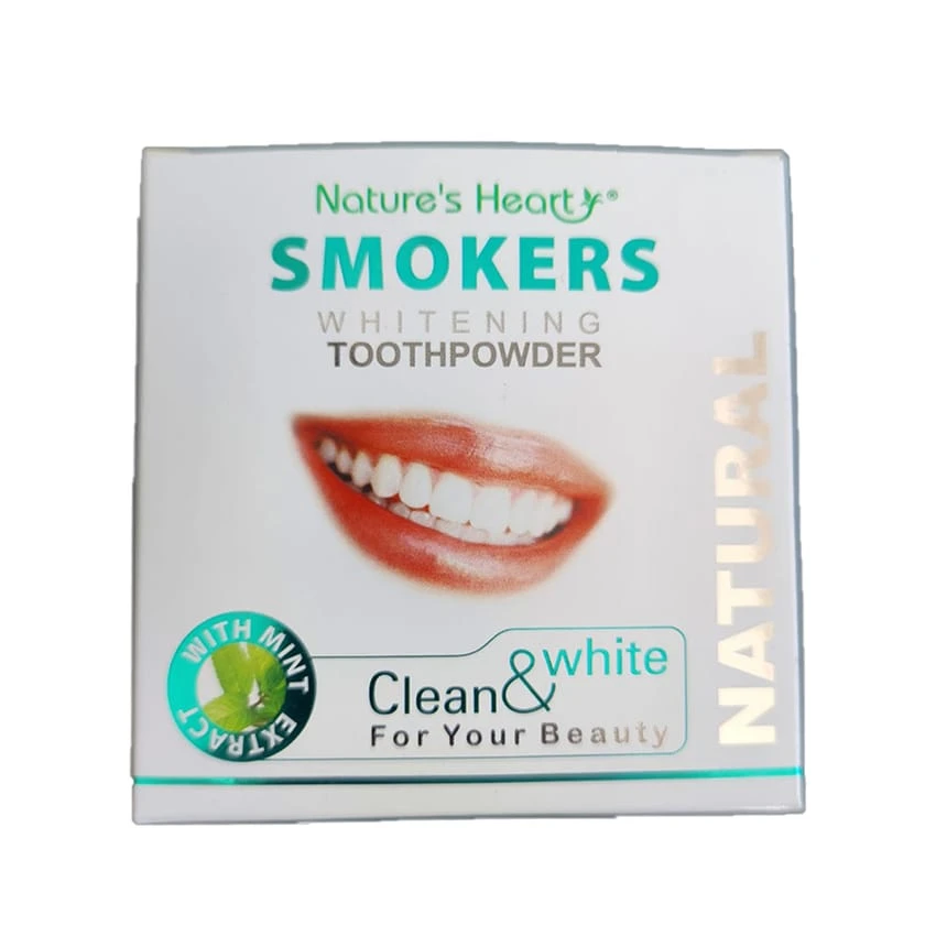 Natures Heart Smokers Cleaning Whitening Teeth Powder, Florin Flavor 40 Gram