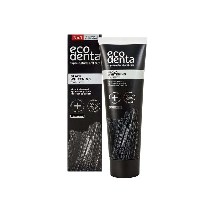 ECODENTA Black Whitening Toothpaste, 100ml