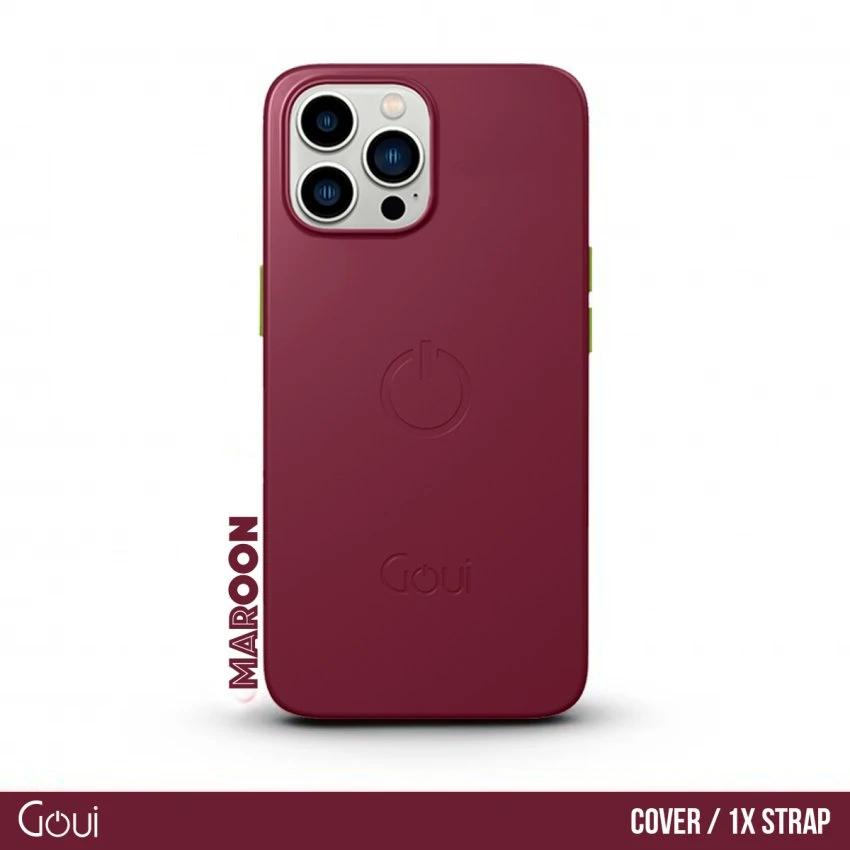 Goui Cover Combo Maroon + Strap - Offer OG1413