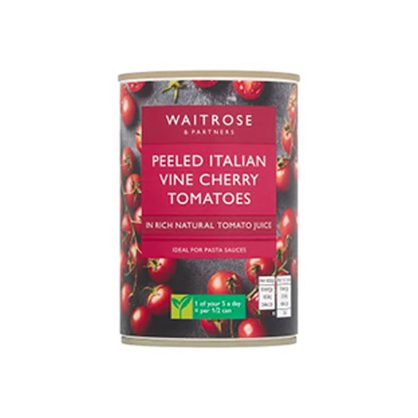 Waitrose Peeled Italian Cherry Tomatoes 395g