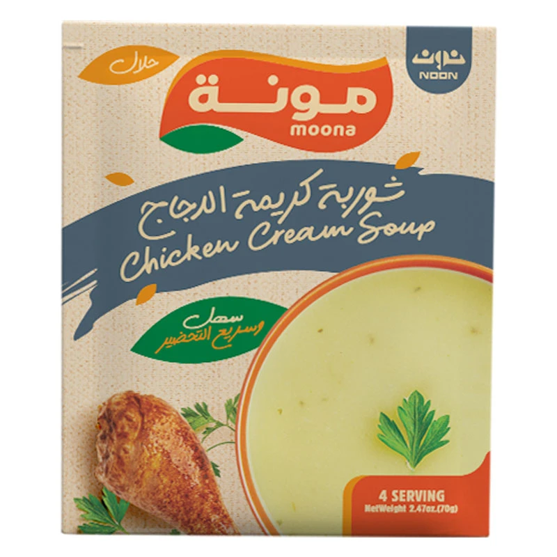 حساء كريم الدجاج مونا 70 جم
