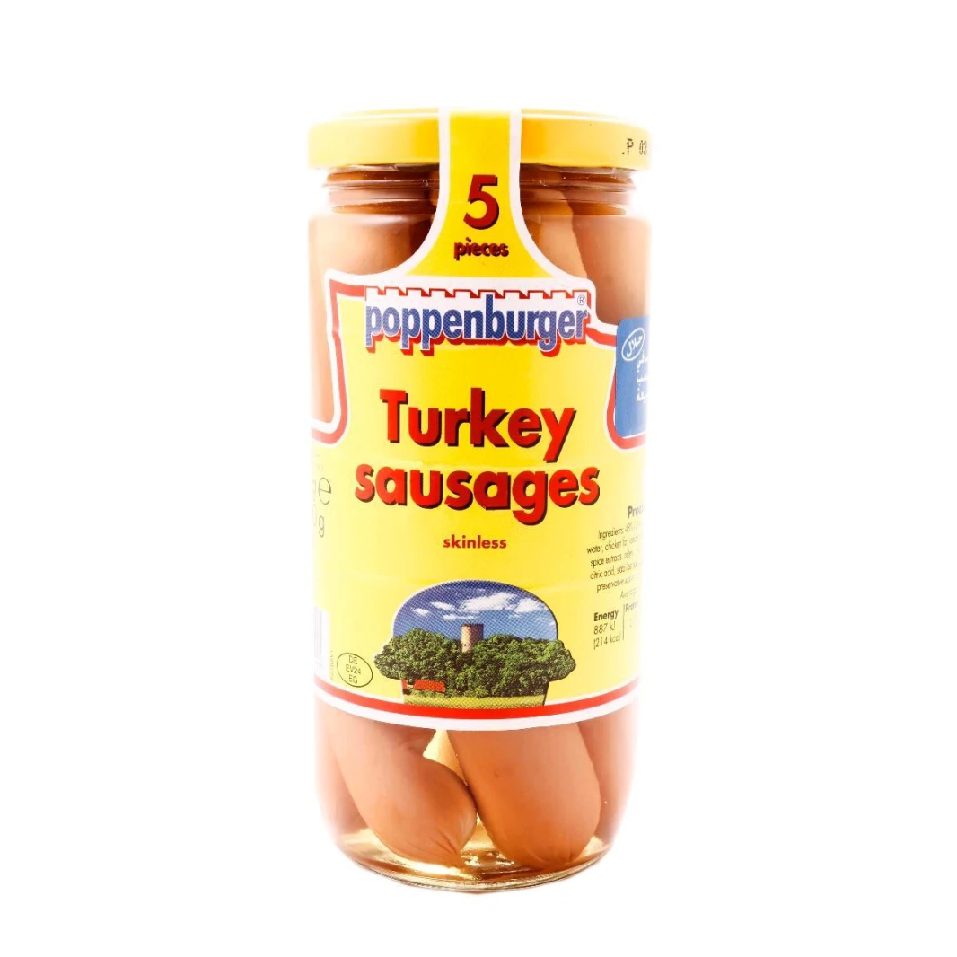 Poppenburger Turkey Sausages Skinless (5 pcs)