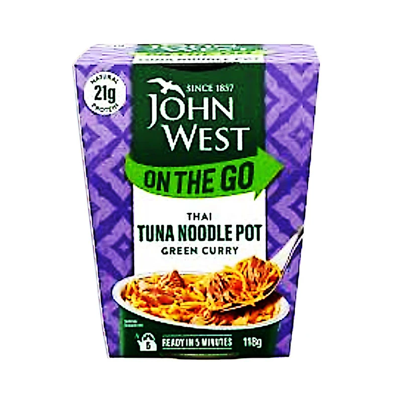 John West On The Go Thai Green Curry Noodle Pot 118g