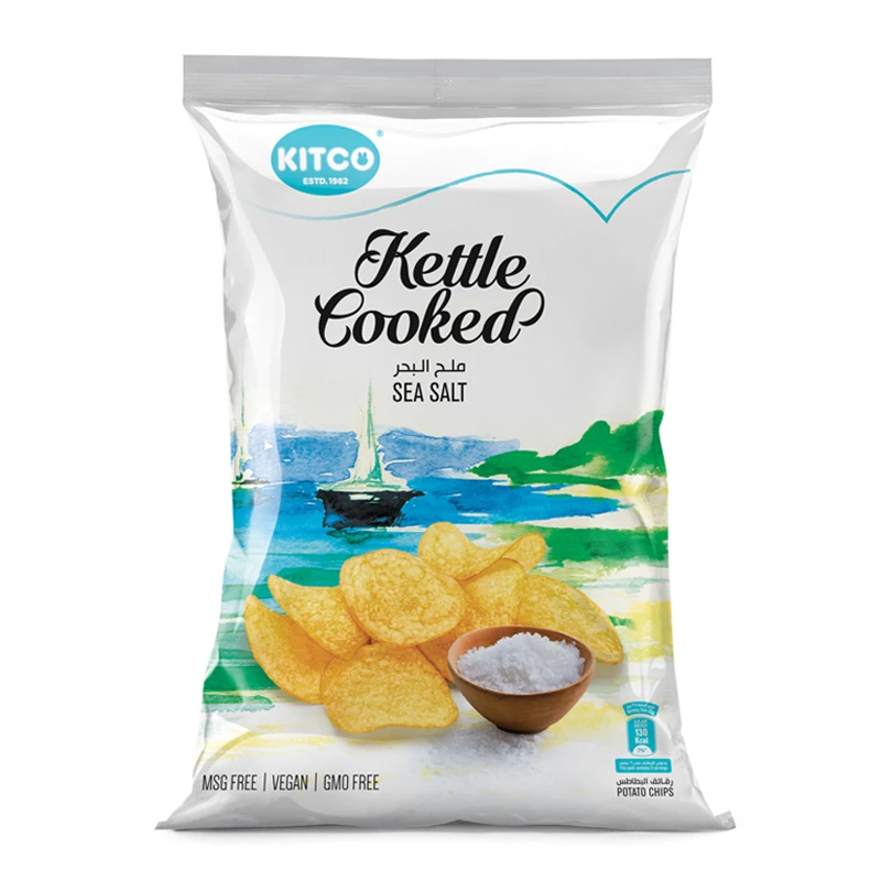Kitco Kettle Cooked Potato Chips, Sea Salt, 150g