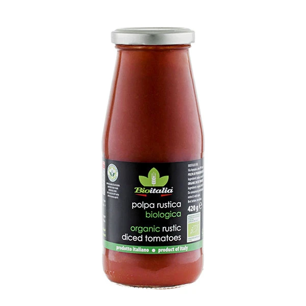 Bioitalia Organic Rustic Diced Tomatoes 420g
