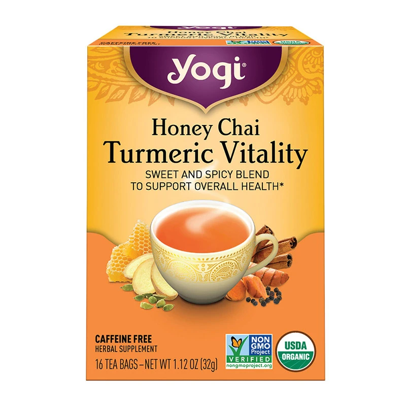 Yogi Organic Honey Chai Turmeric Vitality 32g - 16 Tea Bags