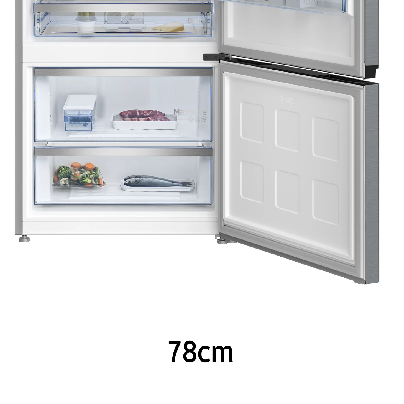 beko Refrigerator 590 liters of Steanse B5RCNE66HXP