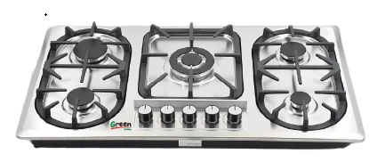 طباخ جرين هوم بلت ان 5 عيون ستيل GH-991FSS