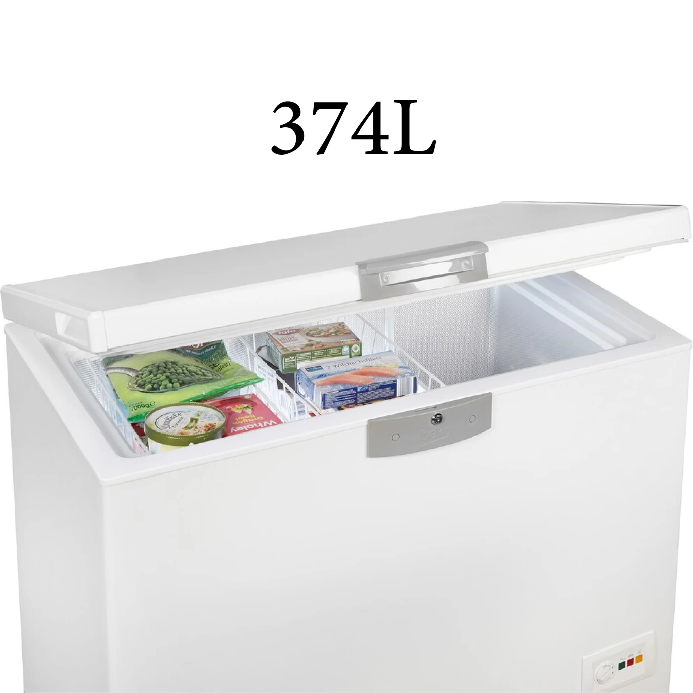 freezer beko 374 liters of white haas40520f