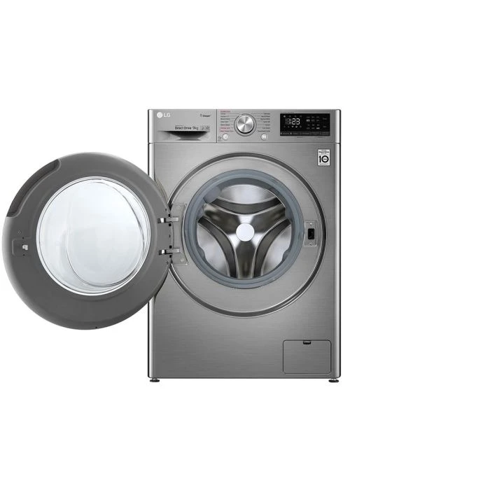F4V5VYP2T ™+Steam LG washing machine 9 kg Silver 1400