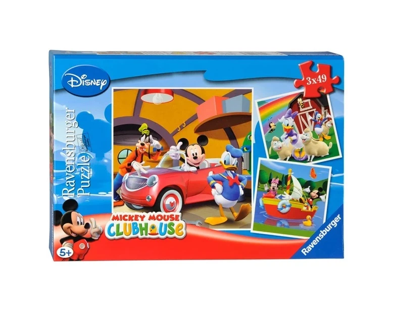At Mickey Clubhouse Puzzles 3x49p