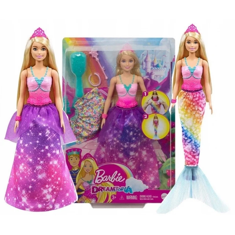 Barbie Dreamtopia 2-in-1 Princess To Mermaid Fashion Transformation Doll