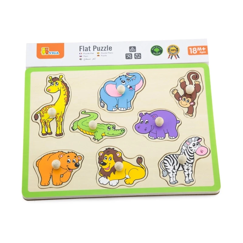 Flat Puzzle - Wild Animals