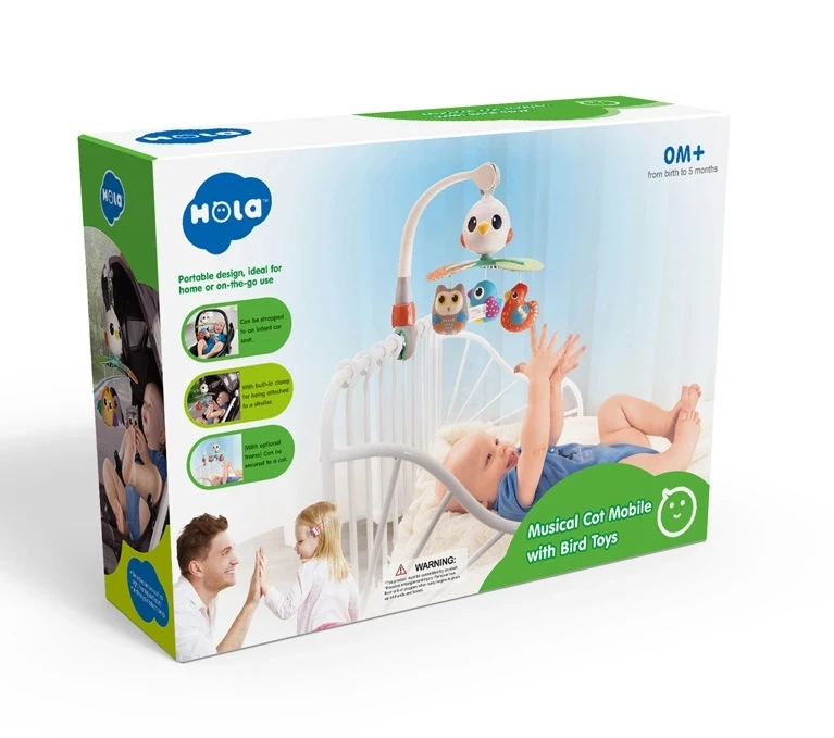 Musical Cot Mobile With Bird Toys (with Lights&music)