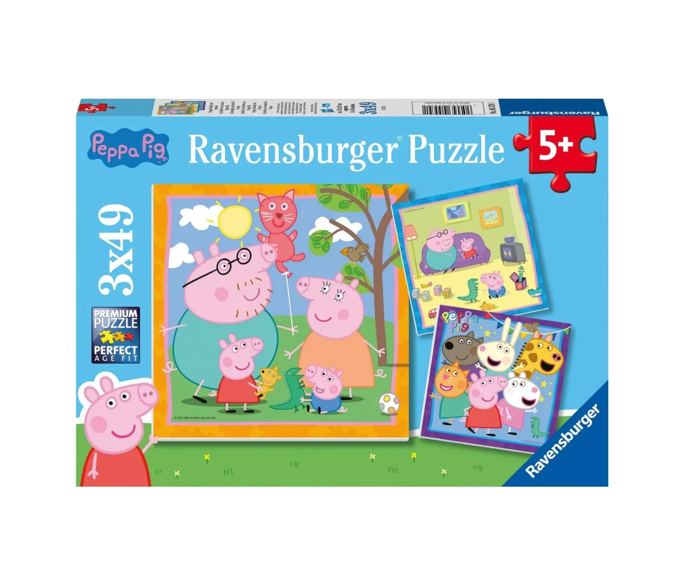 Peppa Pig Family & Friends Puzzles 3x49pc