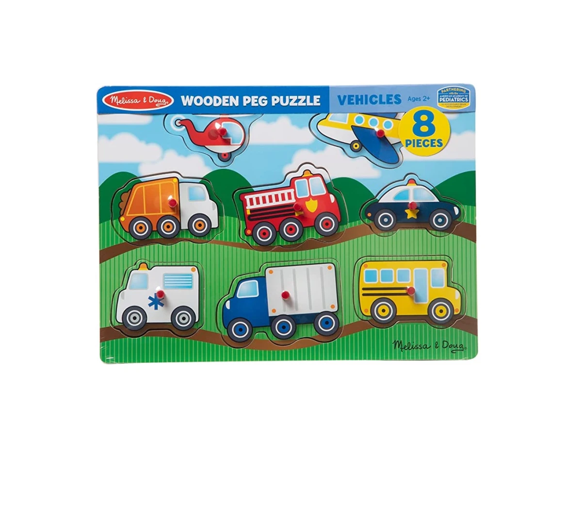 Vehicles Peg Puzzle - 8 Pieces