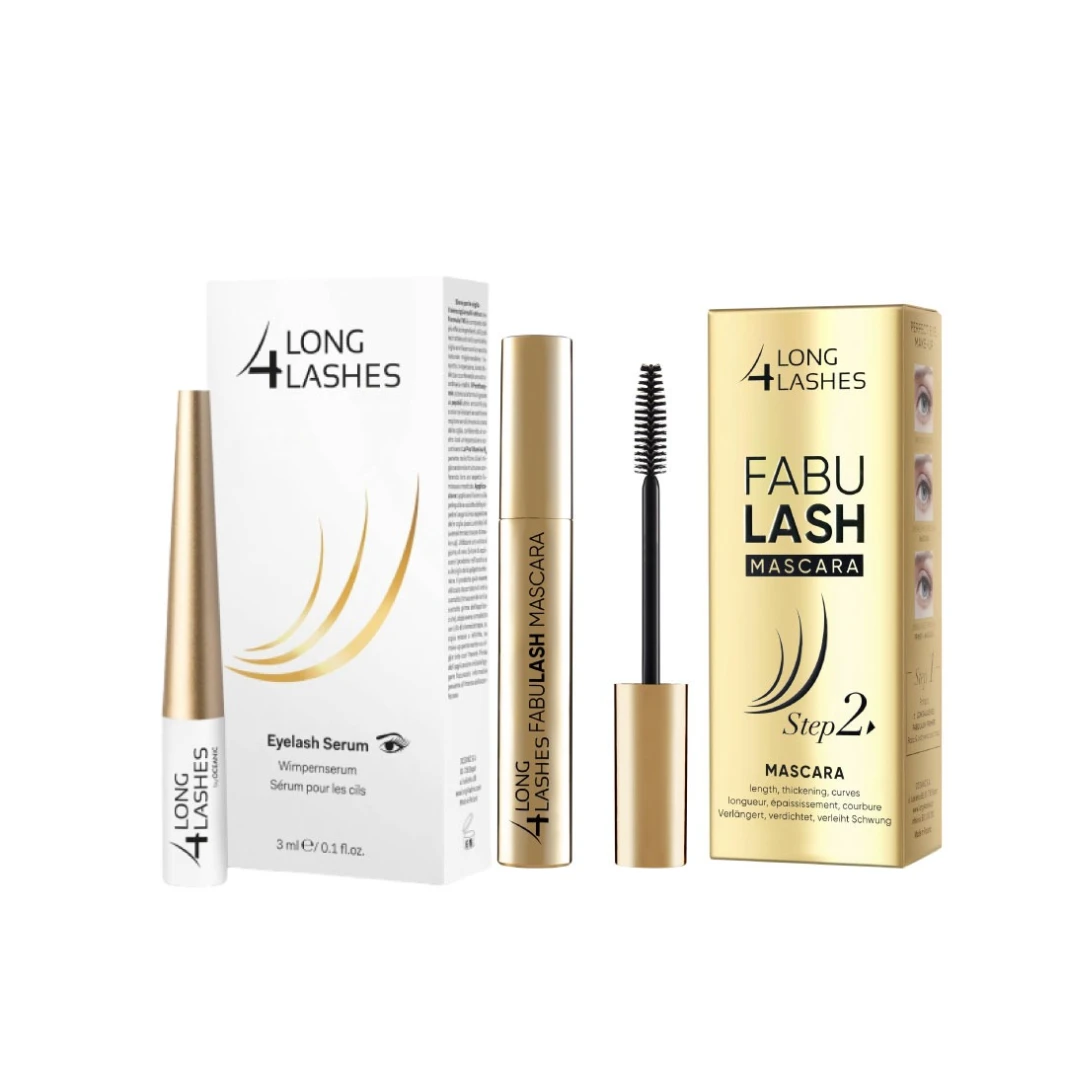 Long4Lashes سيروم الرموش 3 مل + ماسكارا فابولاش الخطوة 2