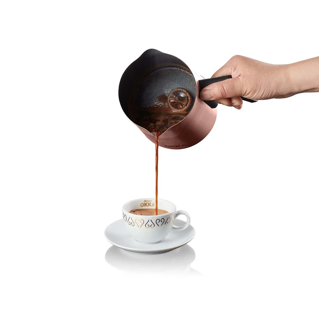 Okka Rich Spin Turkish Coffee Maker - Chrome