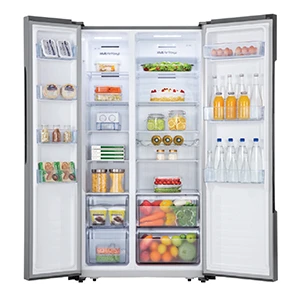Hisense Refrigerator Side by Side 508L Silver