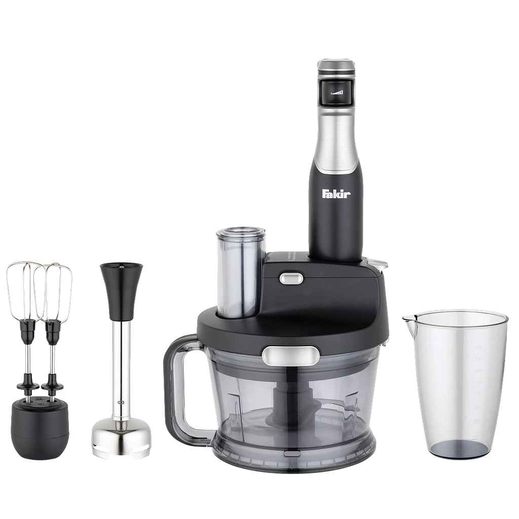 Fakir Hand Blender Set 1000W Speed Quadro Black&Silver