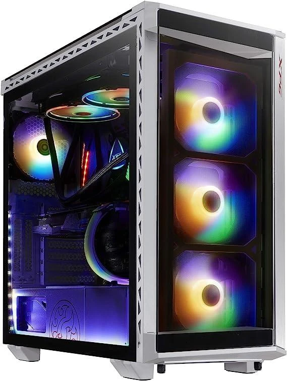 هيكل كمبيوتر XPG BATTLECRUISER Super Mid- Tower - أبيض