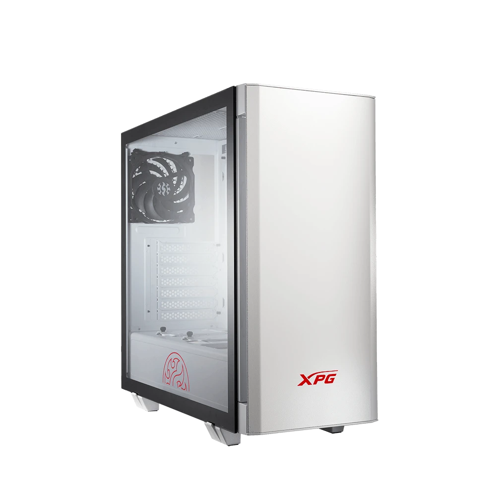 هيكل كمبيوتر شخصي للألعاب XPG INVADER متوسط ​​الحجم (أبيض)