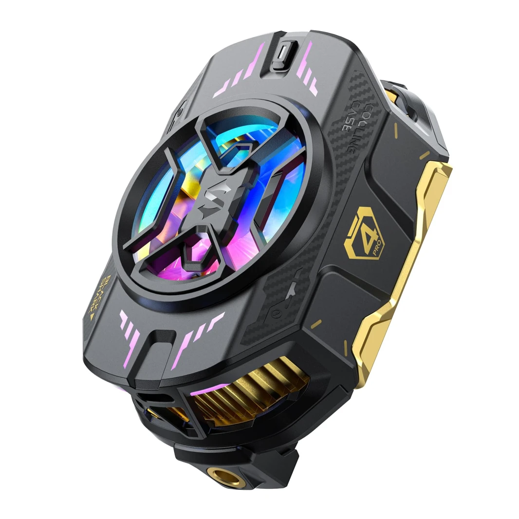 Black Shark FunCooler 4 Pro - مروحة تبريد متنقلة بقوة 27 وات مع إضاءة RGB