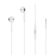 RockRose 3.5mm In Ear Earphones Clear Sound & Comfort - White