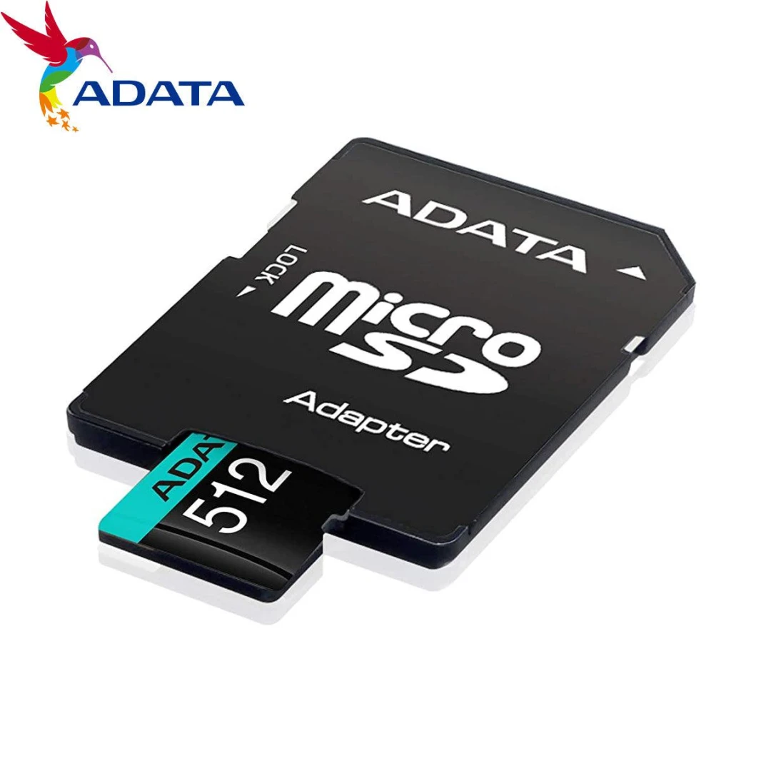 بطاقة ذاكرة ADATA MicroSDHC من الفئة 10 UHS-L، سعة 512 جيجابايت