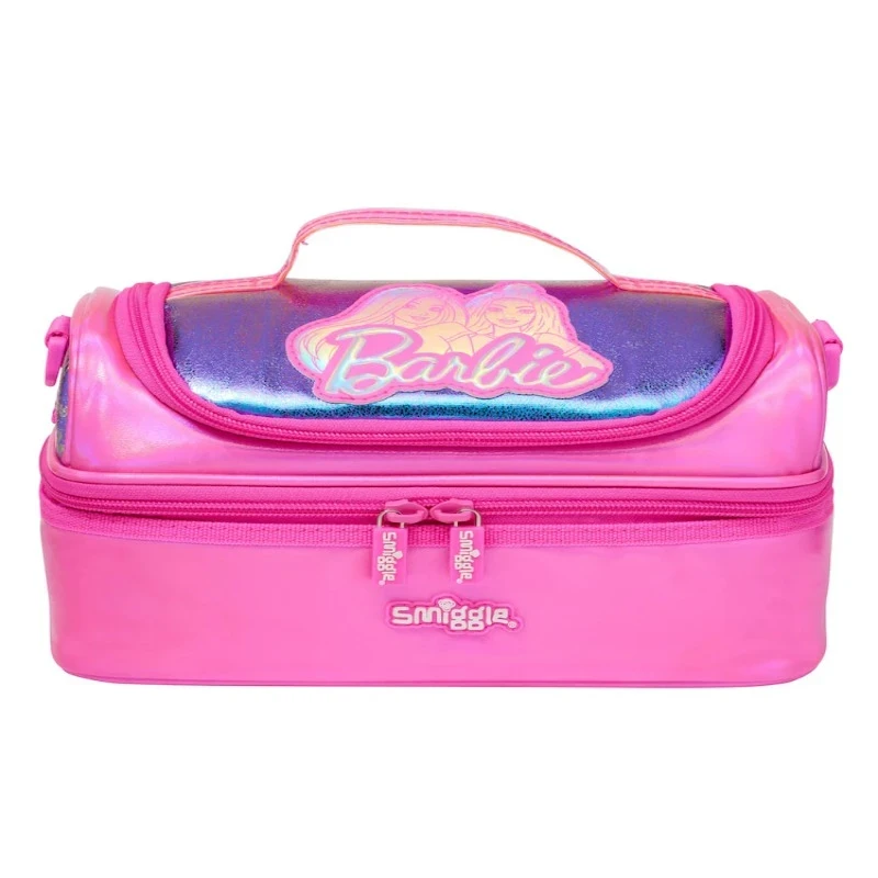 Smiggle | Pink Barbie Double Decker Lunchbox with Strap