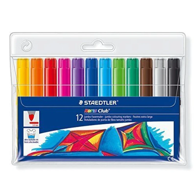 Staedtler Noris Club Jumbo Coloring Bookmarks Set of 12