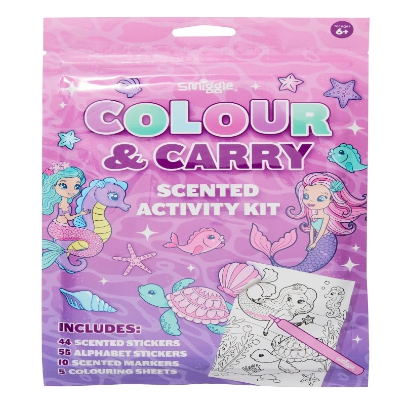 Smiggle | Color & Carry Scented Activity Kit | Mermaid