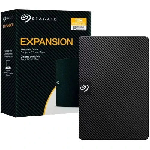 التوسع الخارجي سيجيت 1TB، محمول HDD USB 3.0 مايكرو-B -BLACK