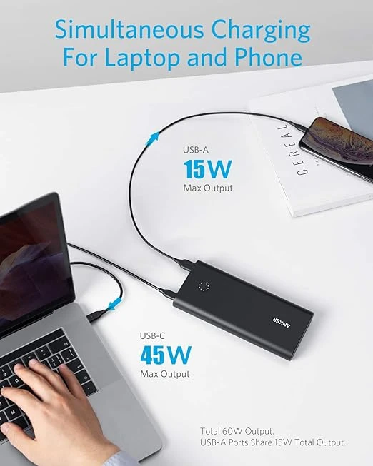 Anker PowerCore  26800mAh PD 45W مع شاحن 60W PD