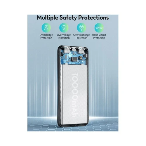 RAVPOWER 10000mAh 20W 3-Port Power Bank