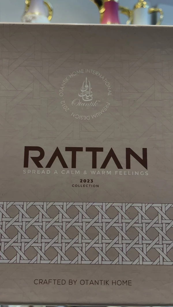 Vacuum Flask For Tea And Coffee From Rattan - Red