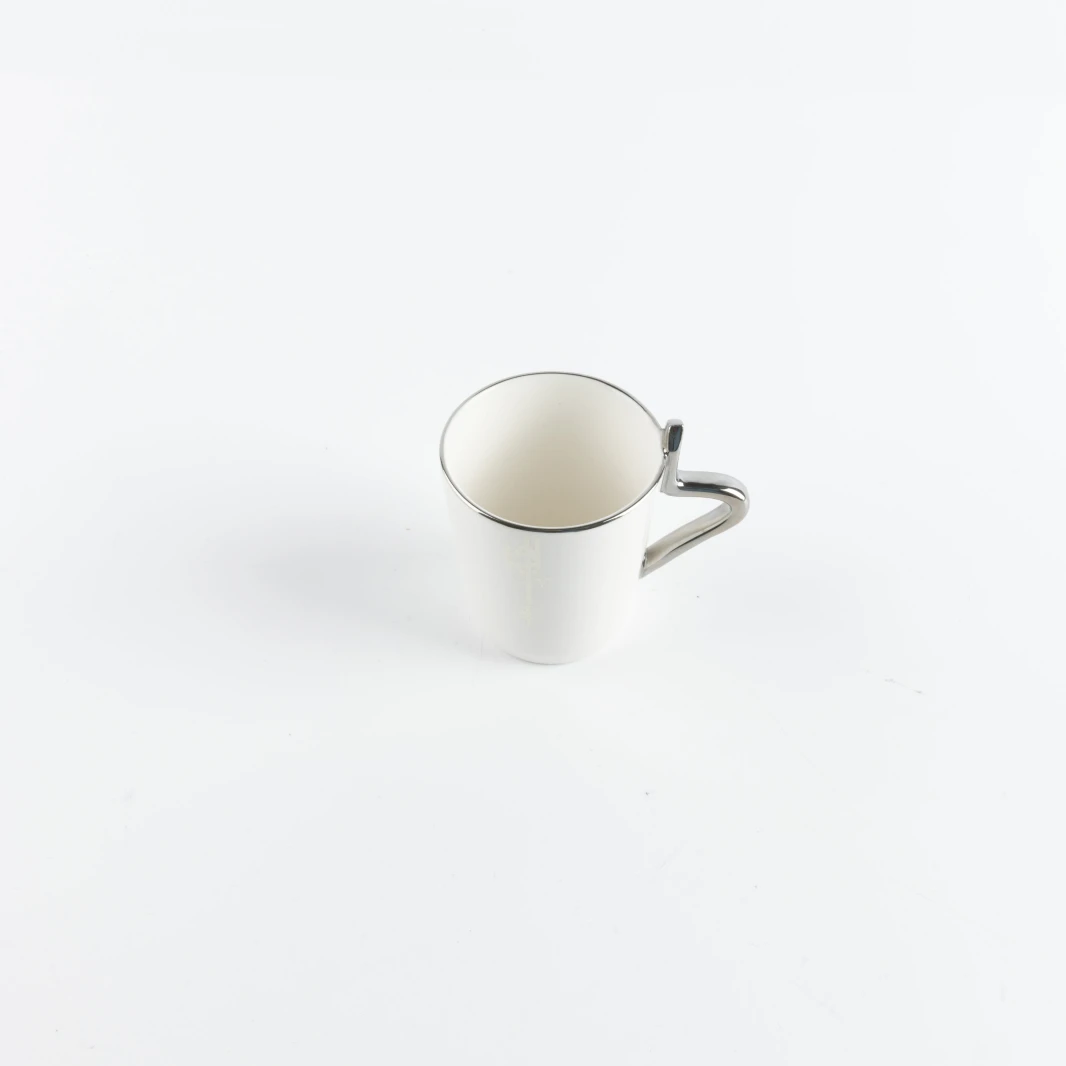 Turkish Coffee Set 12 Pcs From Liqaa - Grey + Silver