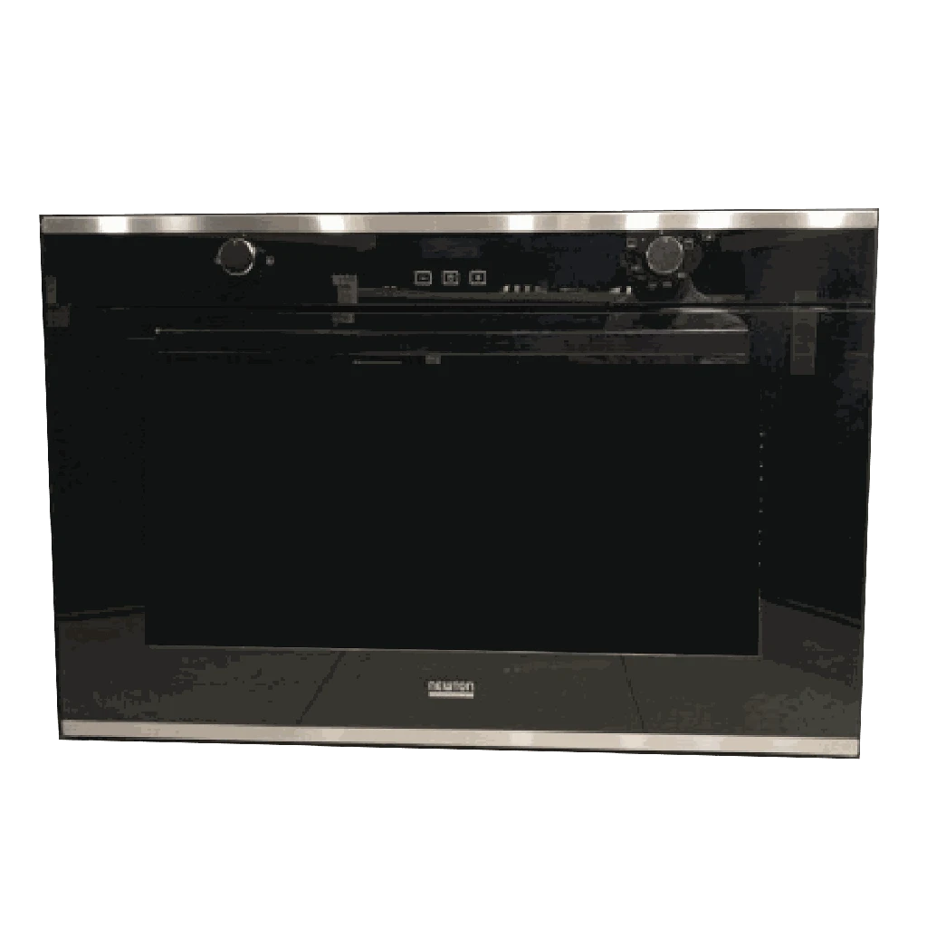 Built in Gas Oven 90cm 135Liter 2+1Fans - Black