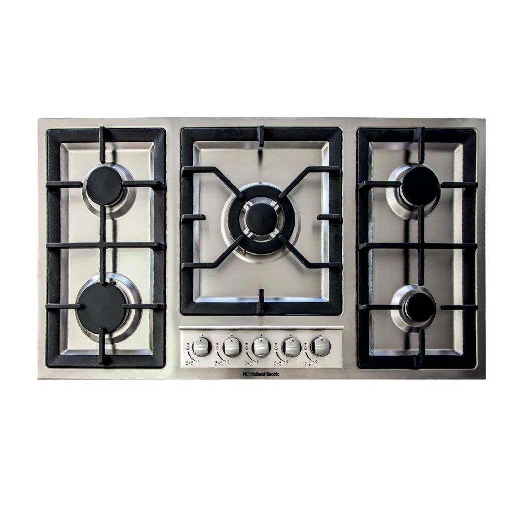 Hob 5 Gas Burner Sabaf 90cm Cast Iron SS