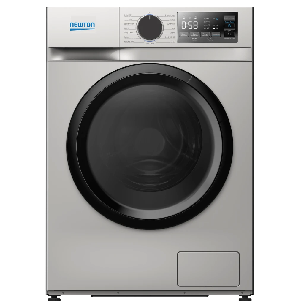 Washing Machine 7kg 1400rpm Inverter Steam Silver