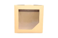 Paper Container Cake Box Brown 151510 CM With Lid