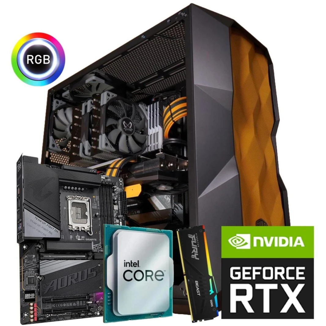معالج إنتل Core i7-14700KF وكرت شاشة RTX 4080 سعة 16 جيجابايت وذاكرة RAM 32 جيجابايت DDR5